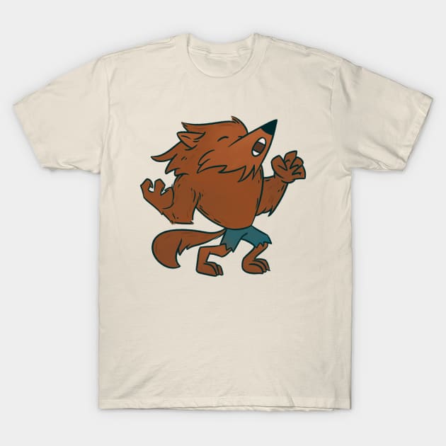 Werewolf Howling at the Moon T-Shirt by SycamoreShirts